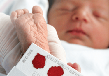 Title Image showing Blood Samples of a Baby
