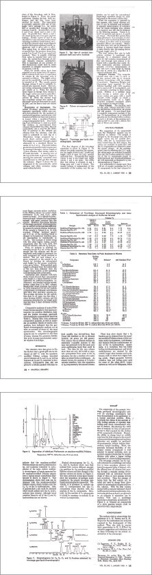 Extracts from Lloyd Snyder‘s first research paper.