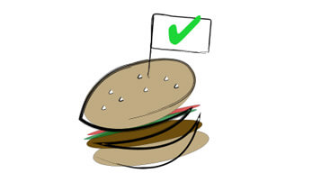 Illustration of a Burger