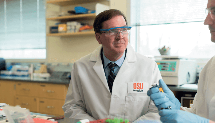 Richard van Breemen in lab